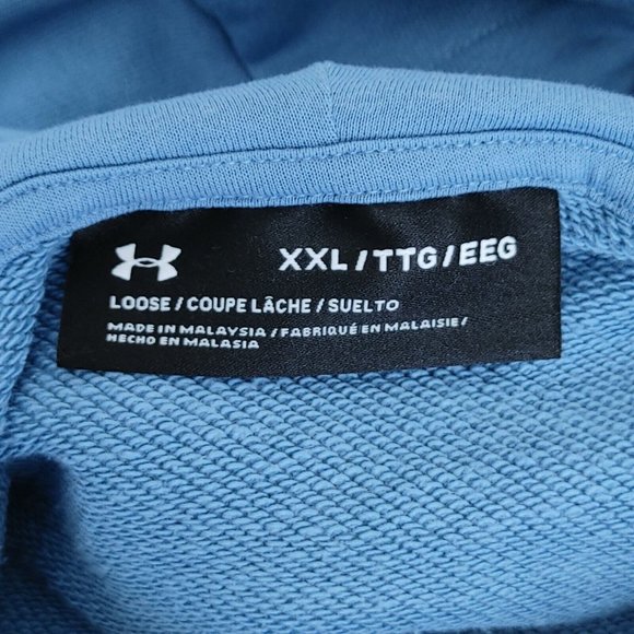 Under Armour Team Rock Blue Hoodie Men's Size XXL (NWOT) - Picture 7 of 8